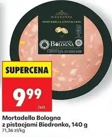 Biedronka Mortadella Bologna z pistacjami Biedronka oferta