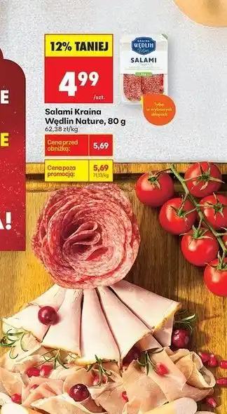Biedronka Salami Kraina Wędlin Nature oferta