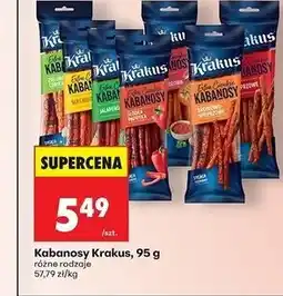 Biedronka Kabanosy 95 g Krakus oferta