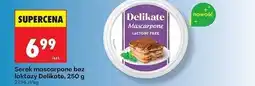 Biedronka Serek mascarpone bez laktozy Delikate oferta