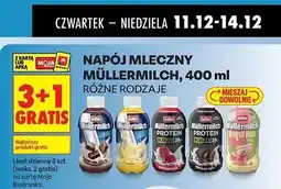 Biedronka Napój mleczny Müllermilch: 3+1 gratis - najtańszy produkt gratis oferta
