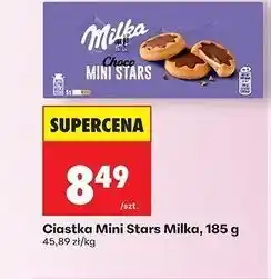 Biedronka Ciastka Mini Stars Milka oferta