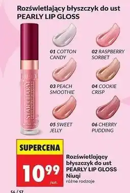Biedronka Rozświetlający błyszczyk do ust Pearly Lip Gloss Niuqi oferta