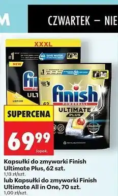 Biedronka Kapsułki do zmywarki Finish Ultimate Plus oferta