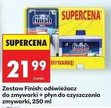 Biedronka Zestaw Finish: odświeżacz do zmywarki + płyn do czyszczenia zmywarki oferta