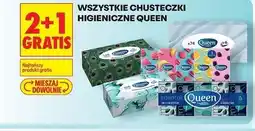 Biedronka 2 + 1 Gratis - Wszystkie chusteczki higieniczne Queen oferta