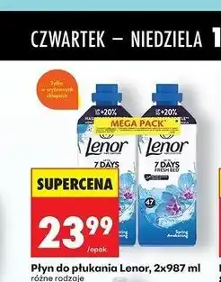 Biedronka Płyn do płukania Lenor 2x987 ml oferta