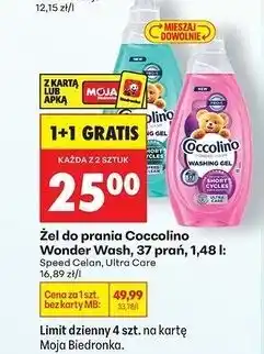 Biedronka Żel do prania Coccolino Wonder Wash oferta