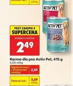 Biedronka Karma dla psa Activ Pet oferta