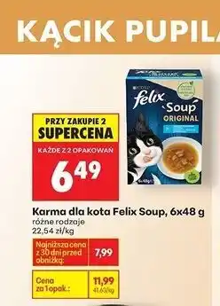 Biedronka Karma dla kota Felix Soup oferta
