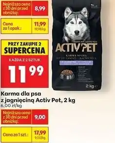 Biedronka Karma dla psa z jagnięciną Active Pet oferta