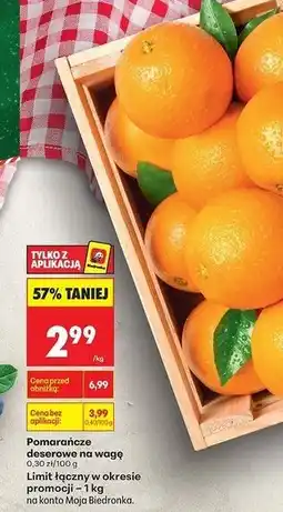 Biedronka Pomarańcze deserowe oferta