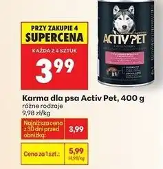 Biedronka Karma dla psa Active Pet oferta