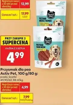 Biedronka Przysmak dla psa Active Pet oferta