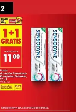 Biedronka Pasta do zębów Sensodyne Kompletne Ochrona oferta