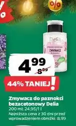 Netto Zmywacz do paznokci bezacetonowy pielęgnująco-wzmacniający Delia Cosmetics oferta