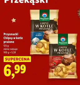 Lidl Chipsy w kotle prażone z solą morską Przysnacki oferta