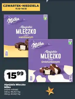 Netto Alpejskie Mleczko Milka (różne rodzaje) oferta
