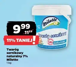 Netto Twaróg sernikowy naturalny 7% Miletto oferta