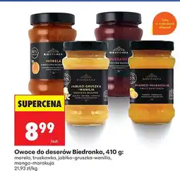 Biedronka Owoce do deserów Biedronka morela oferta