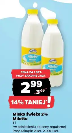 Netto Mleko Miletto oferta
