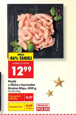 Biedronka Paski z fileta z kurczaka Kraina Mięs oferta