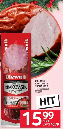 Selgros Kiełbasa Krakowska sucha Olewnik oferta
