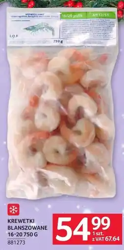 Selgros Krewetki blanszowane 16-20 750 g Selgros oferta