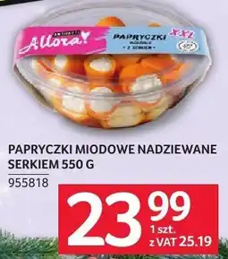 Selgros Papryczki miodowe nadziewane serkiem 550 g Allorez oferta