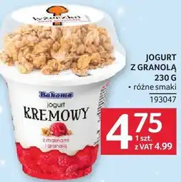 Selgros Jogurt kremowy Bakoma z malinami i granolą oferta