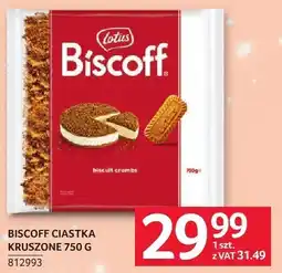 Selgros Ciastka Biscoff kruszone 750 g Lotus oferta