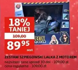 Auchan Zestaw szpiegowski lalka z motorem One Two Fun oferta