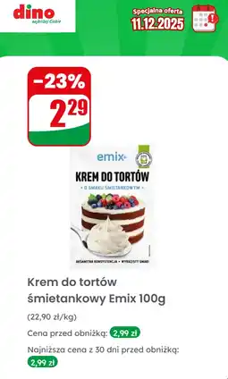 Dino Krem do tortów śmietankowy Emix oferta