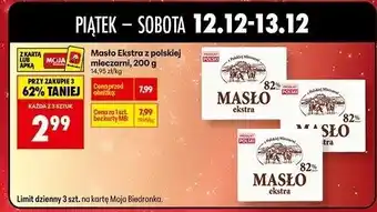 Masło Ekstra z polskiej mleczarni, 200 g Biedronka