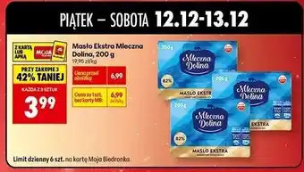 Masło Ekstra Mleczno Dolina, 200 g