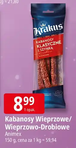 E.Leclerc Kabanosy Wieprzowe/Wieprzowo-Drobiowe Krakus Animex oferta