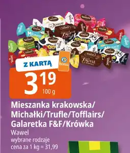 E.Leclerc Mieszanka krakowska/Michałki/Trufle/Tofflairs/Galaretka F&F/Krówka Wawel oferta