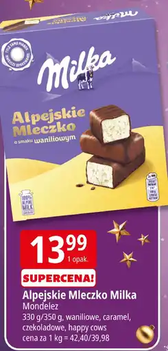 E.Leclerc Alpejskie Mleczko Milka Mondelez oferta