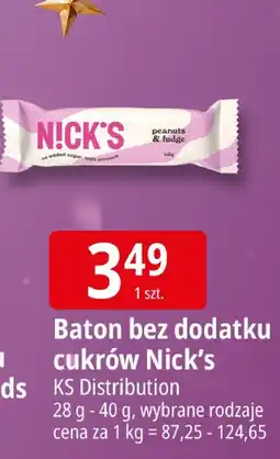 E.Leclerc Baton bez dodatku cukrów Nick's KS Distribution oferta