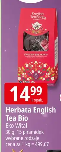 E.Leclerc Herbata English Tea Bio Eko Wital oferta