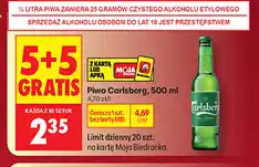 Biedronka Piwo Carlsberg oferta