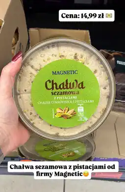 Biedronka Chałwa sezamowa z pistacjami Magnetic oferta