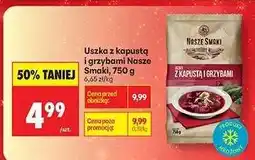 Biedronka Uszka z kapustą i grzybami Nasze Smaki, 750 g oferta
