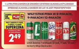 Biedronka WSZYSTKIE PIWA W 8-PAKACH, 9-PAKACH I 12-PAKACH oferta