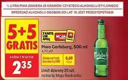 Biedronka Piwo Carlsberg 500 ml oferta