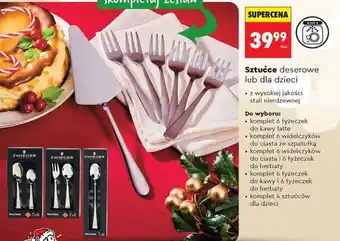 Sztućce deserowe lub dla dzieci