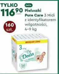 Biedronka Pieluszki Pure Care 3 Midi z identyfikatorem wilgotności, 4-9 kg oferta