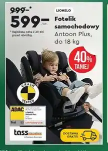 Biedronka Fotelik samochodowy Antoon Plus, do 18 kg oferta