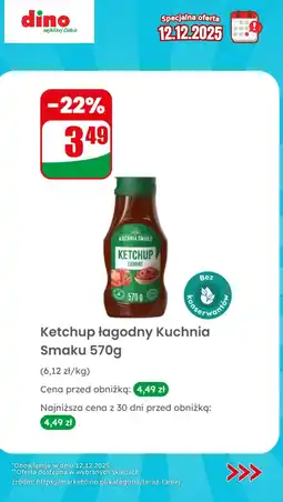 Dino Ketchup łagodny Kuchnia Smaku 570g oferta
