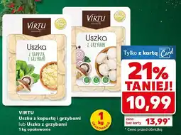 Kaufland Uszka z kapustą i grzybami lub uszka z grzybami Virtu 1 kg oferta